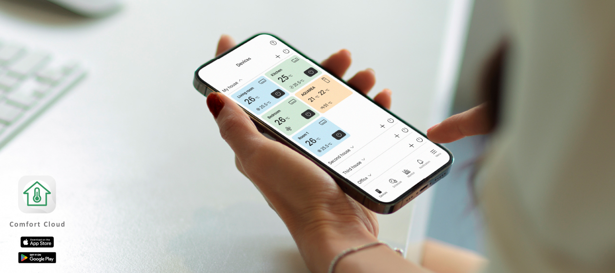 Application mobile Panasonic Comfort Cloud pour piloter sa climatisation